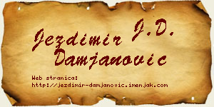 Jezdimir Damjanović vizit kartica